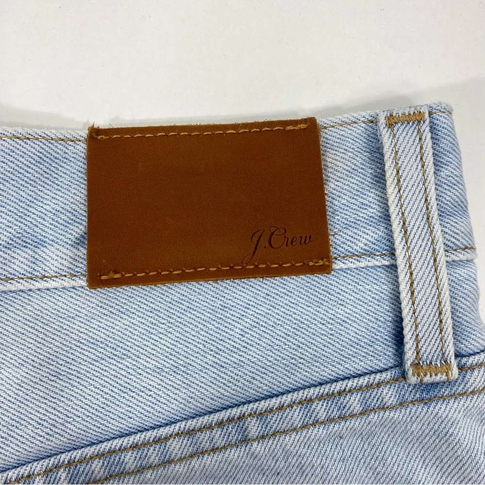 J. Crew BF381 Waterside Light Blue Wash Relaxed Denim Cutoffs Jean Shorts 29 - Picture 4 of 15